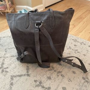 Frye leather backpack